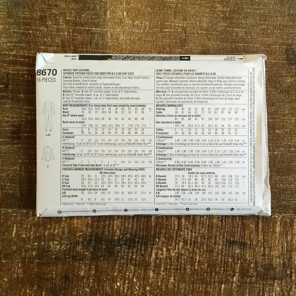 Simplicity pattern 8670